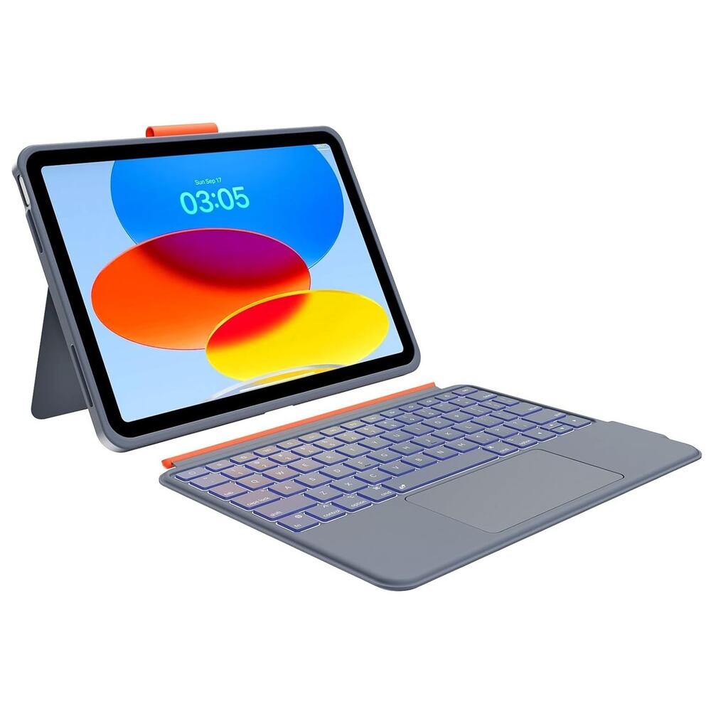 Case With Keyboard Compatible For Ipad 10th Generation: Bluetooth Wireless Detac